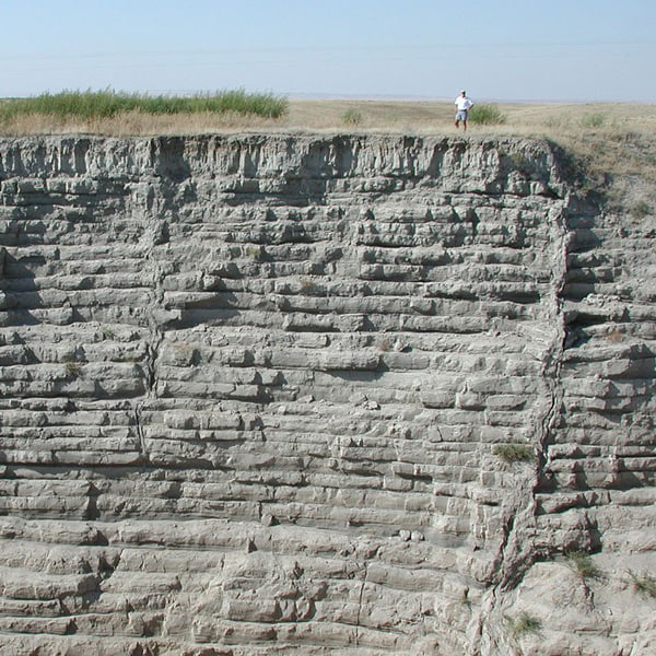 ミズーラ洪水で堆積した地層