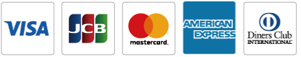 VISA,JCB,mastercard,American Express,Diners Club