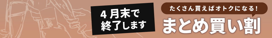 まとめ買い割は4月末をもって終了