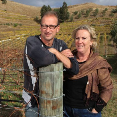 ビランチャ　ワイナリーのロレイン・レーニィとウォレン・ギブソン
