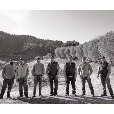 ボンドのブドウ栽培スタッフ