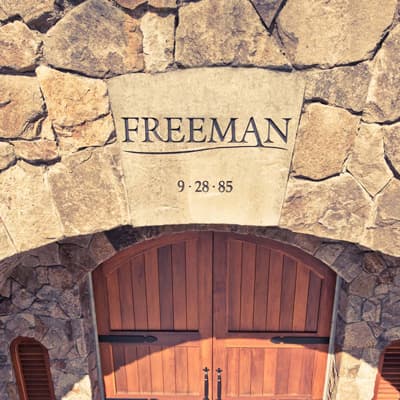 フリーマンのカーブにある楔石