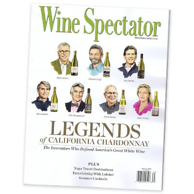 カリフォルニア・シャルドネのレジェンドとしてワインスペクテイターの表紙を飾る