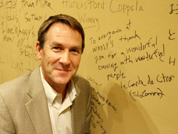 リトライのオーナー兼ワインメーカーのテッド・レモン氏がご来店