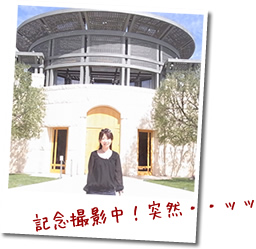 オーパスワンにて、ハダノリ記念撮影中