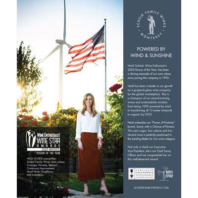 ハイディ・シャイド副社長がWine Enthusiast's 2020 Wine Star Awards、パーソン・オブ・ザ・イヤーに選出