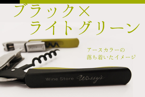 ブラック×ライトグリーン：アースカラーの落ち着いたイメージ